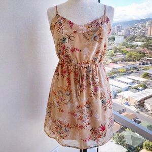BeBop Floral Print Front Tie Dress